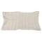 Avon 22" White Knitted Pillow Sweater Style Rectangular Pillow Cover